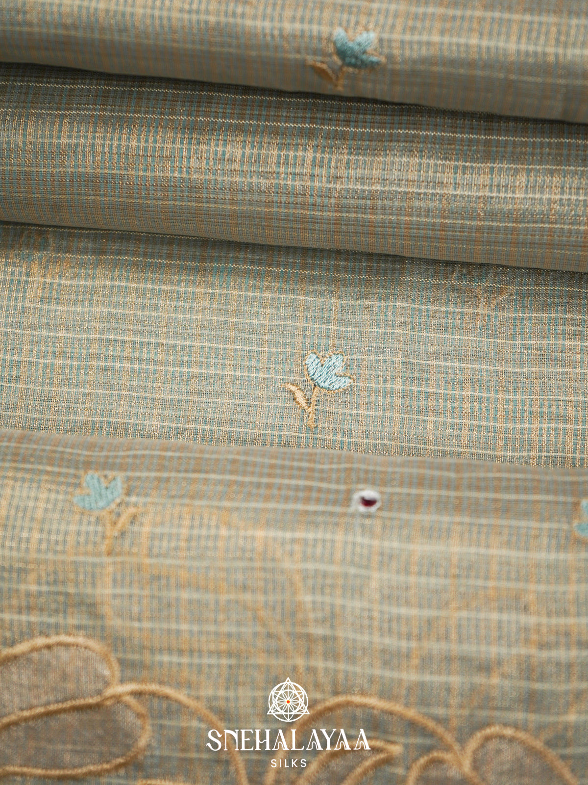 Pale Blue  Kota Saree