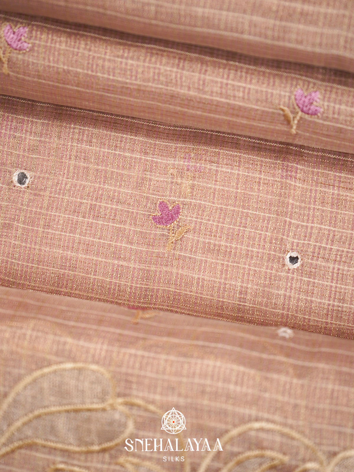 Pink  Kota Saree