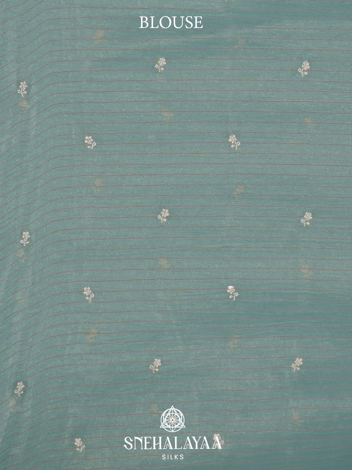 Mint Blue  Designer Saree