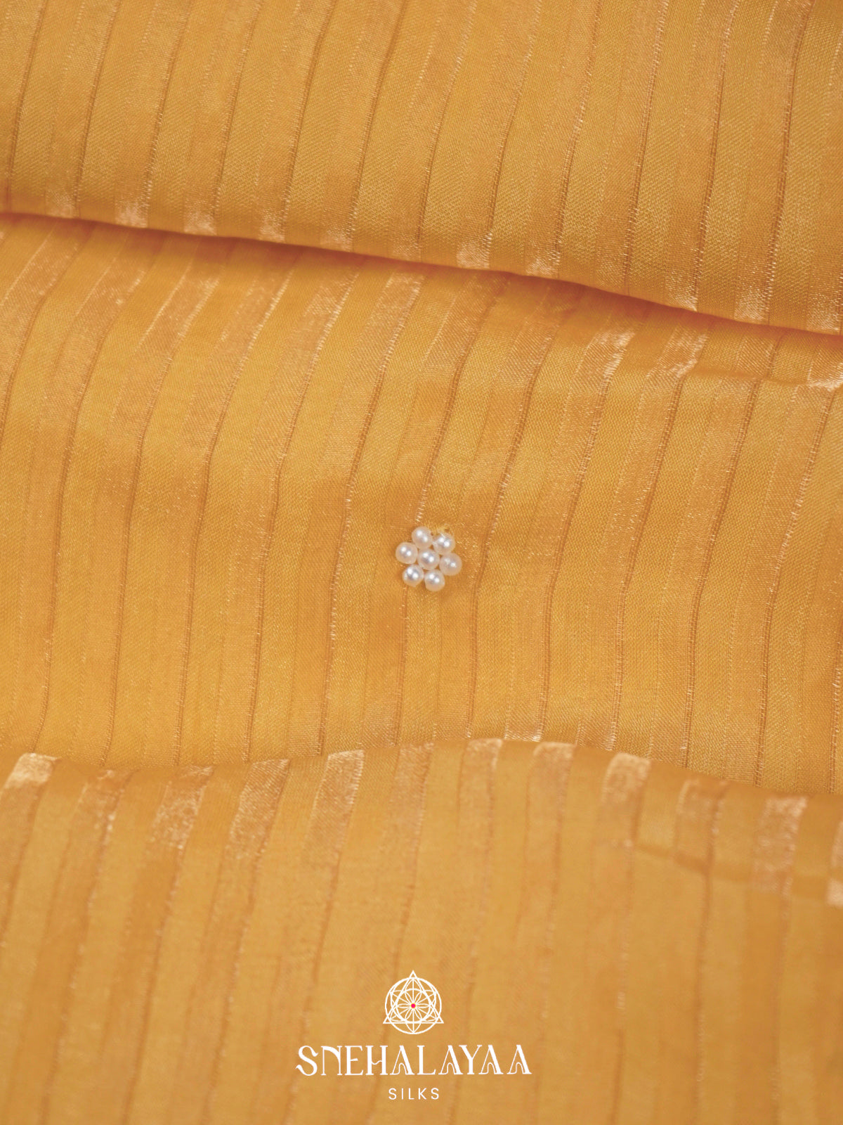 Mango Yellow  Designer Saree
