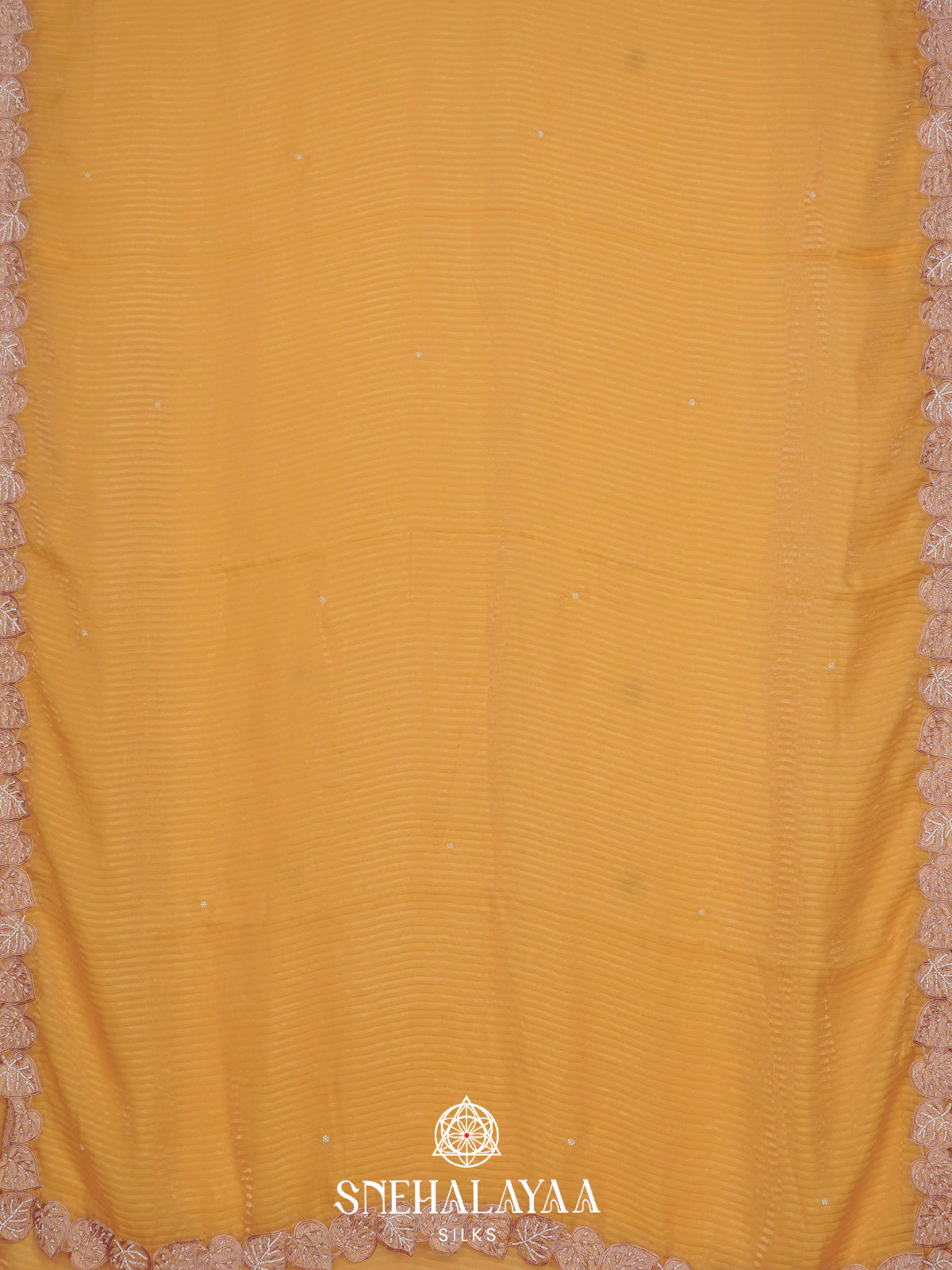 Mango Yellow  Designer Saree