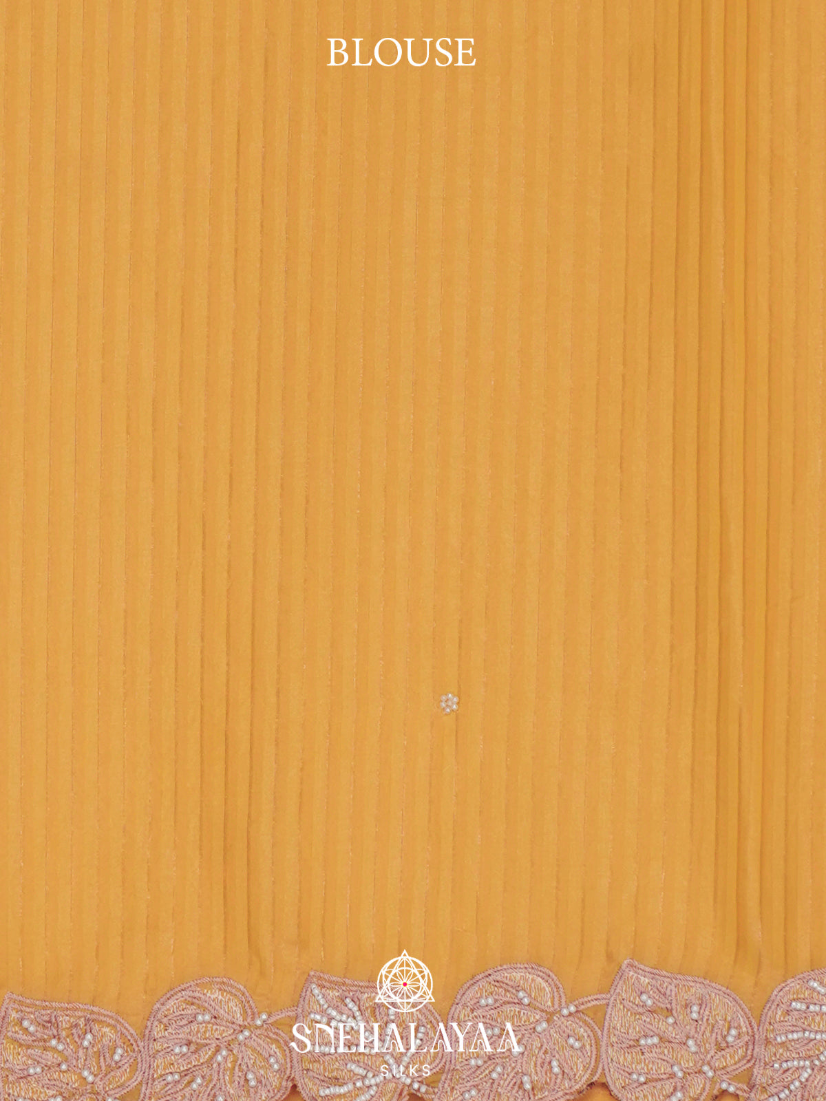 Mango Yellow  Designer Saree