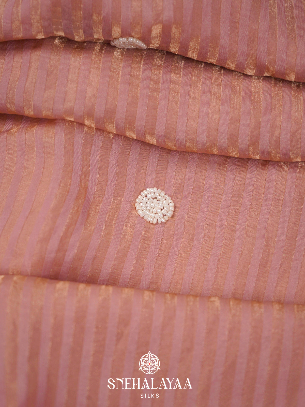 Peach  Designer Saree