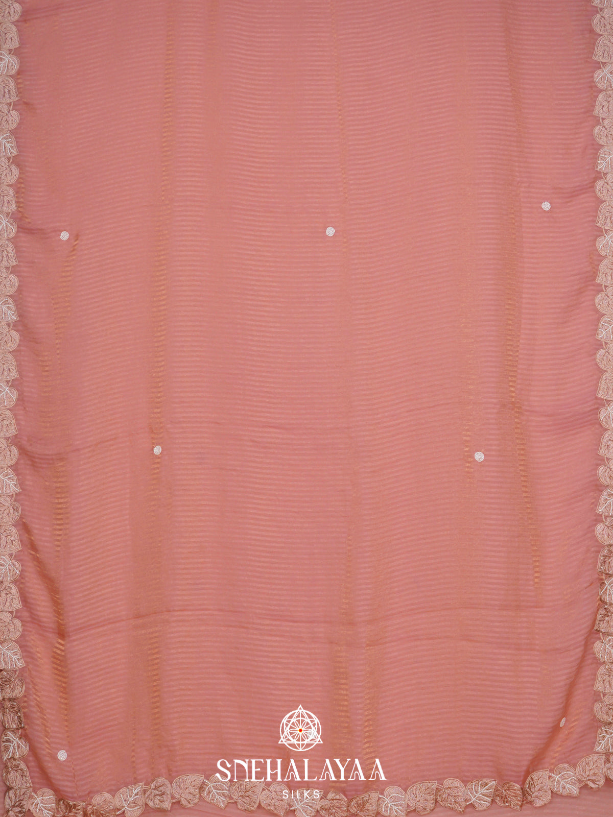 Peach  Designer Saree