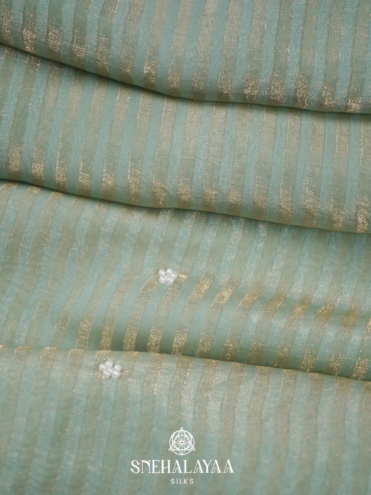Pale Green  Designer Saree