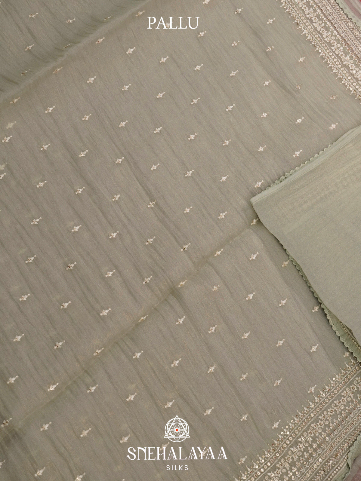 Grey Designer Saree
