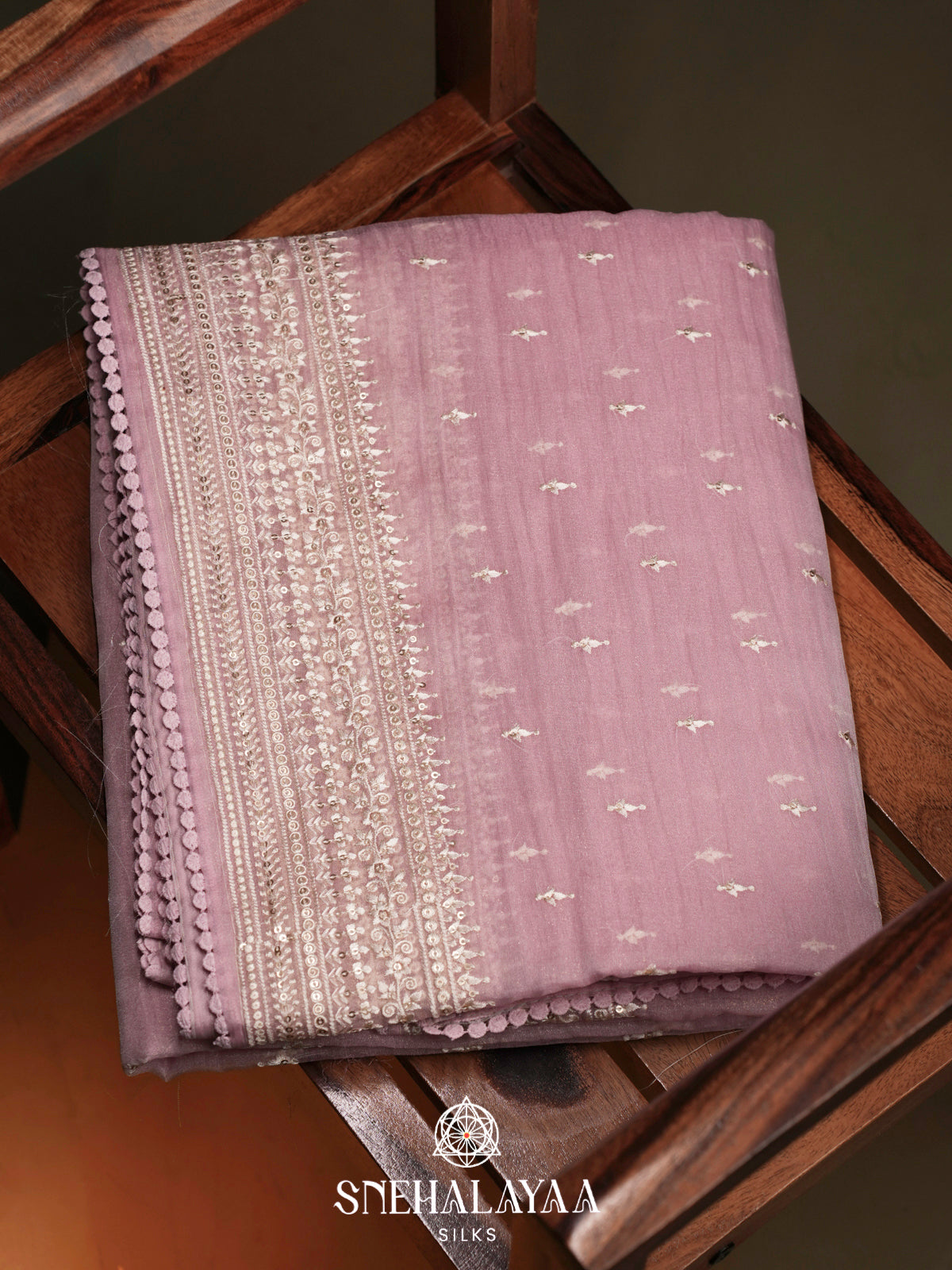 Pink Designer Saree