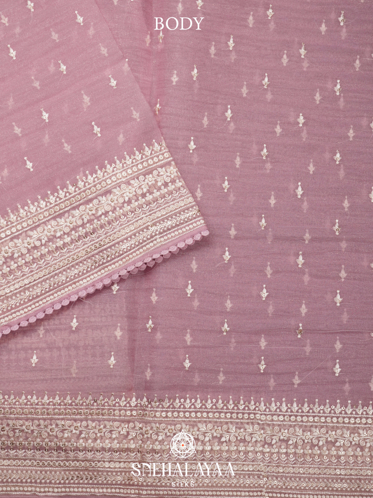 Pink Designer Saree
