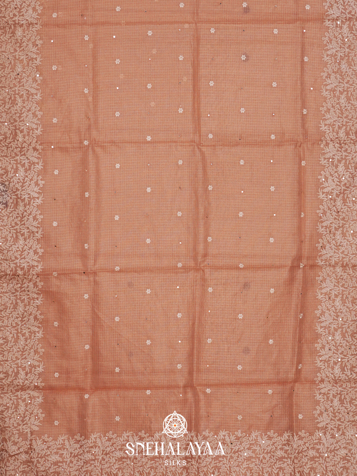 Peach Kota Saree