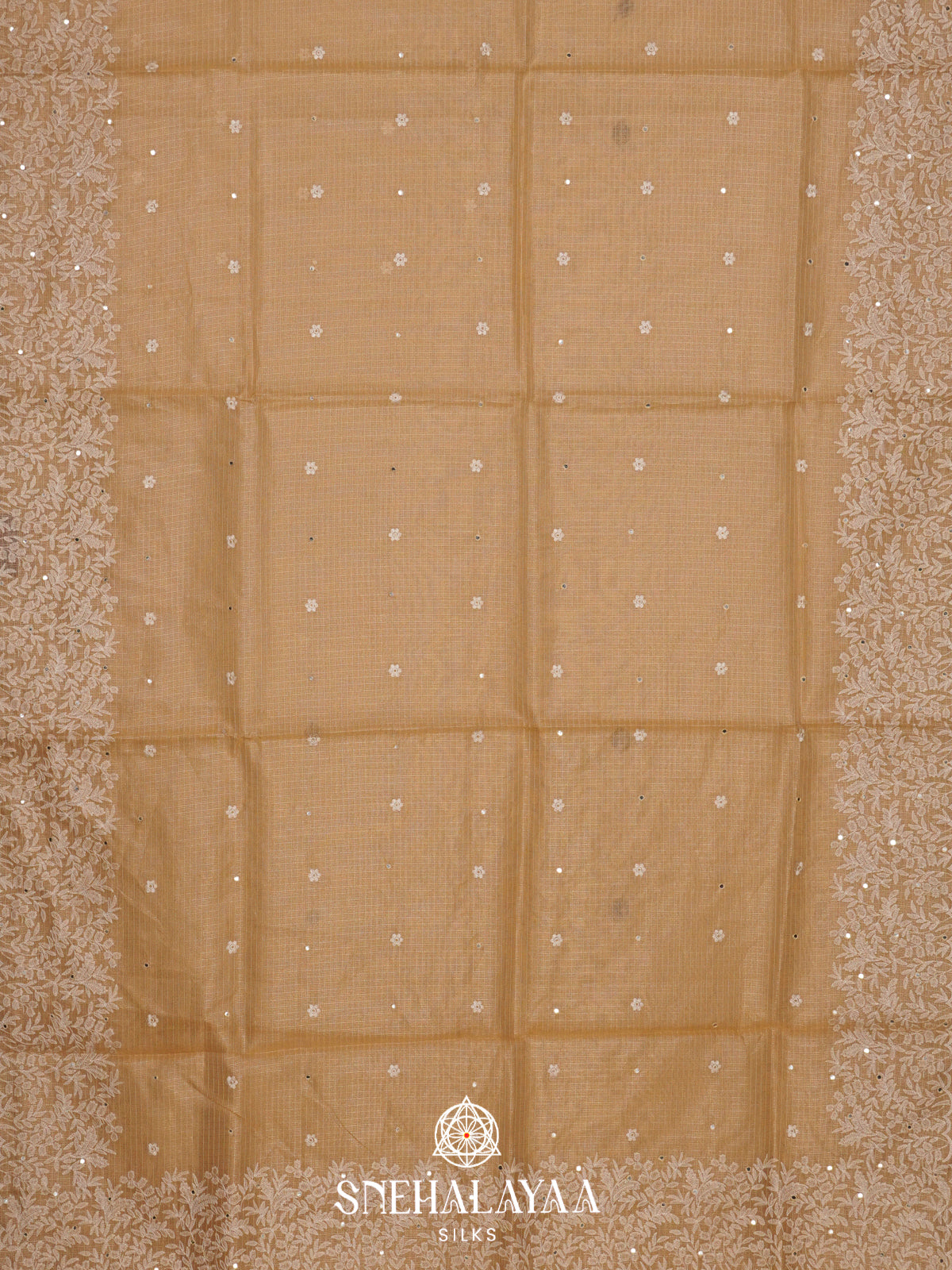 Pale Yellow Kota Saree