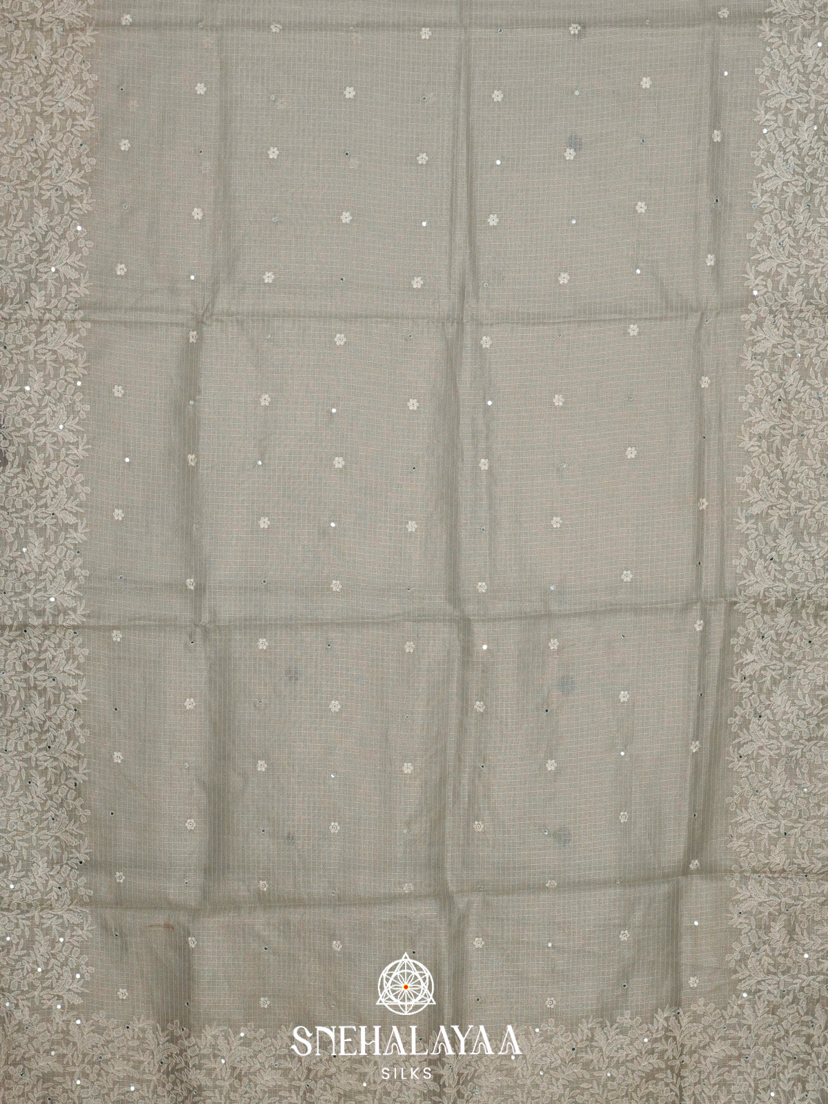Pale Blue Kota Saree