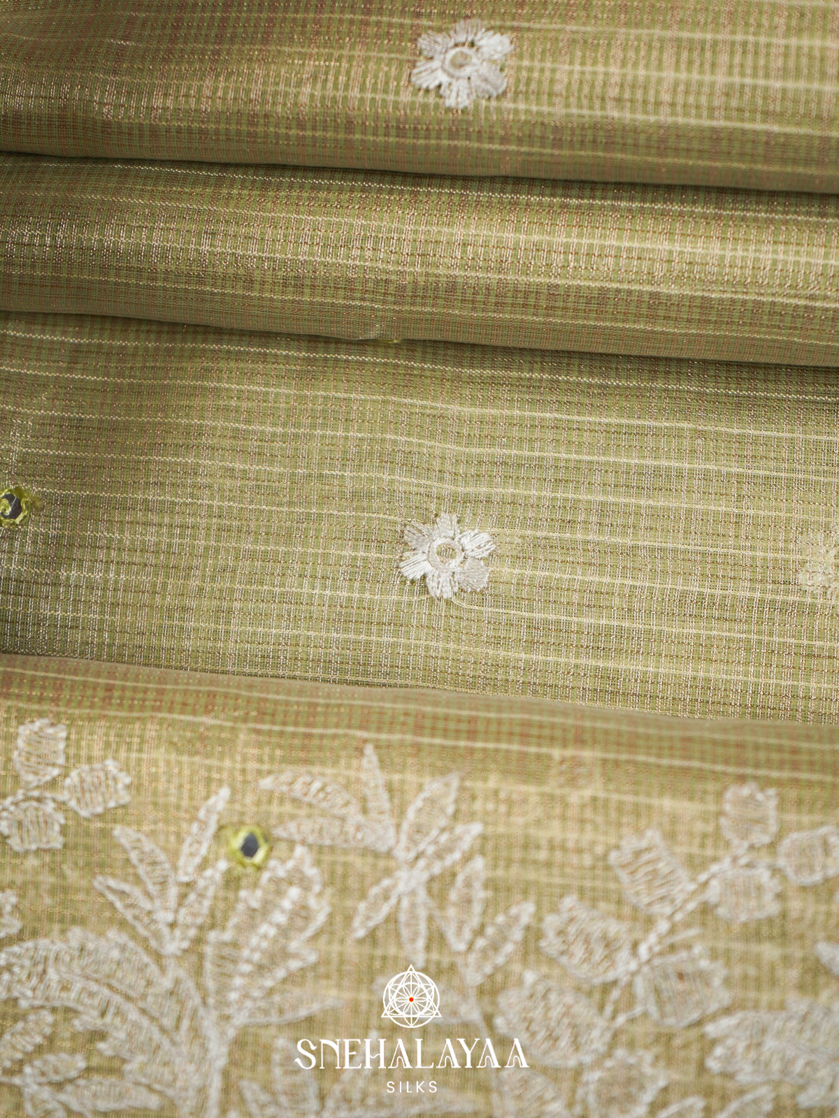 Pale Green  Kota Saree