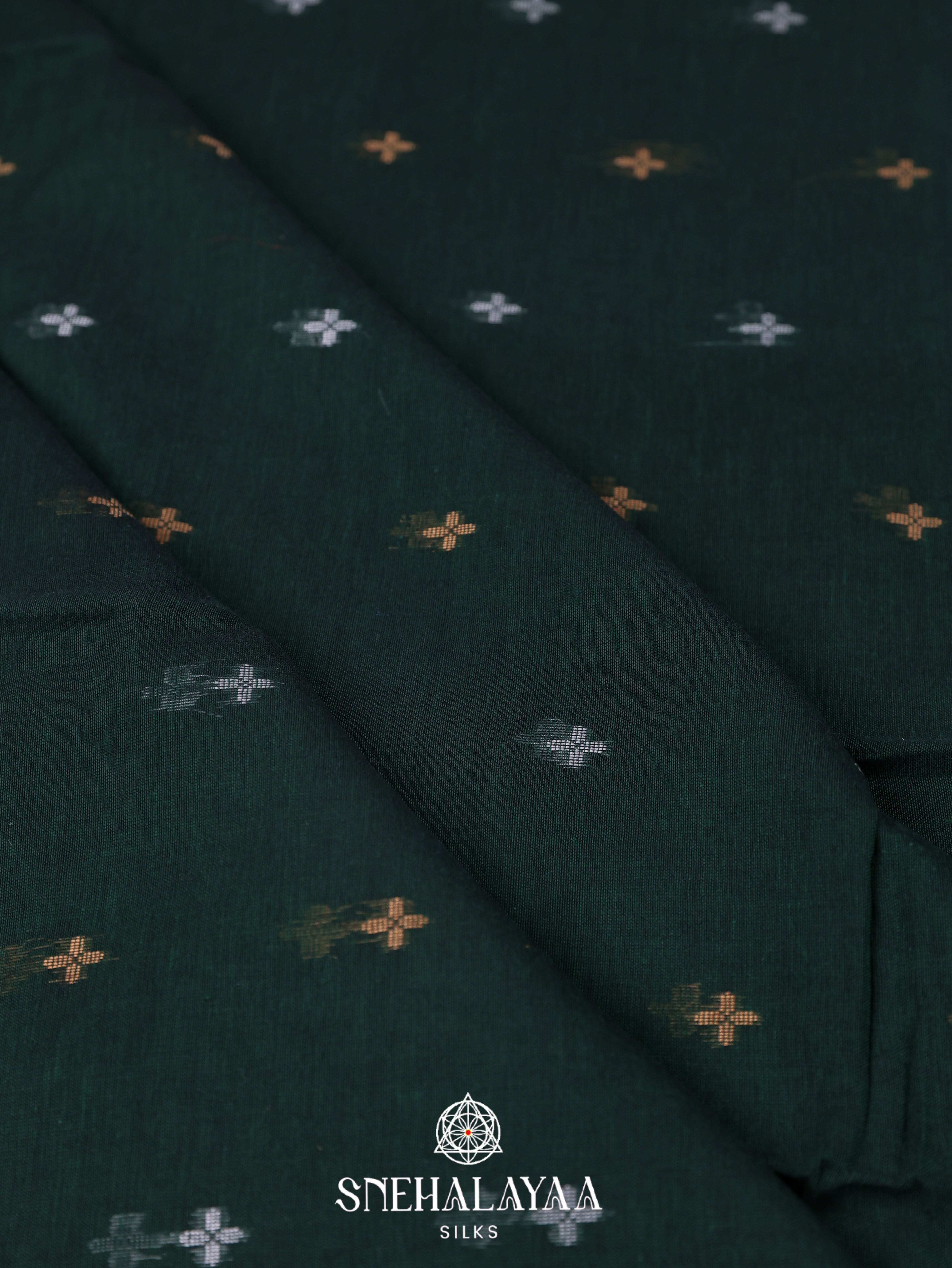 Green Khadi Cotton Saree