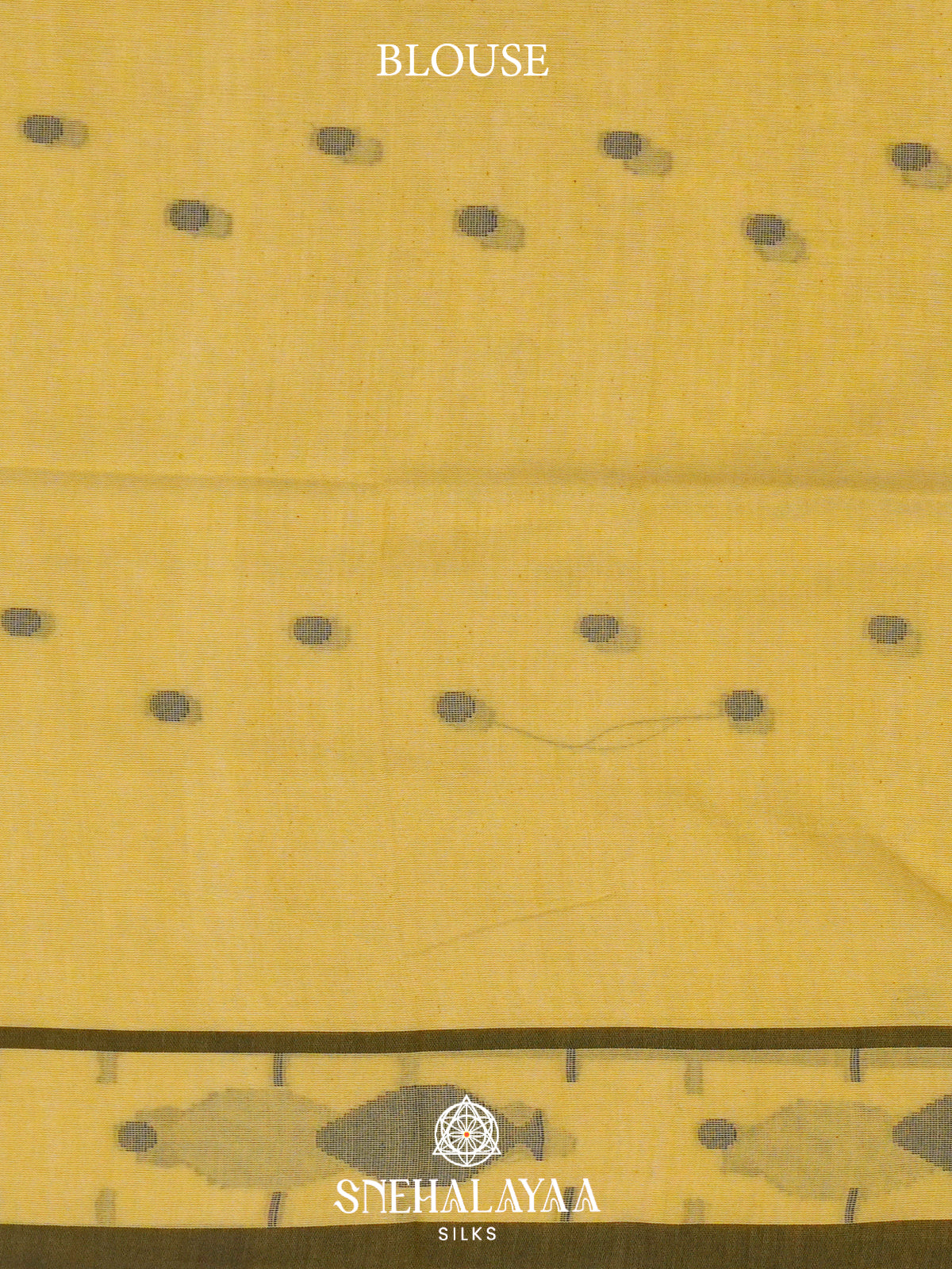 Yellow Khadi Cotton Saree