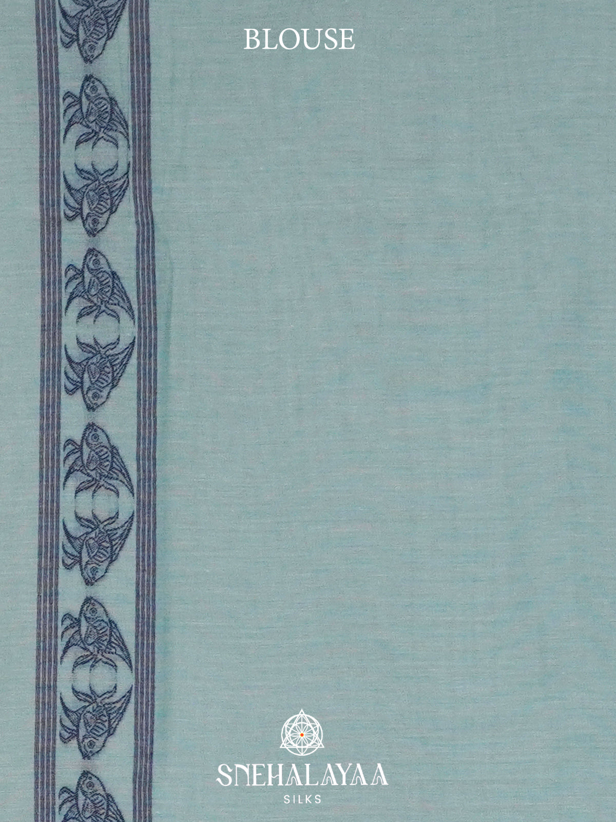Mint Blue  Bengal Cotton Saree