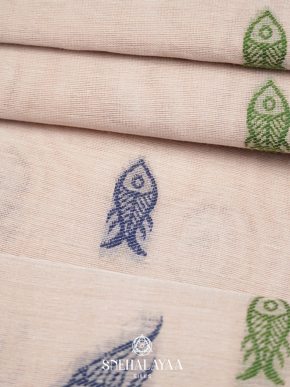 Off White  Bengal Cotton Saree