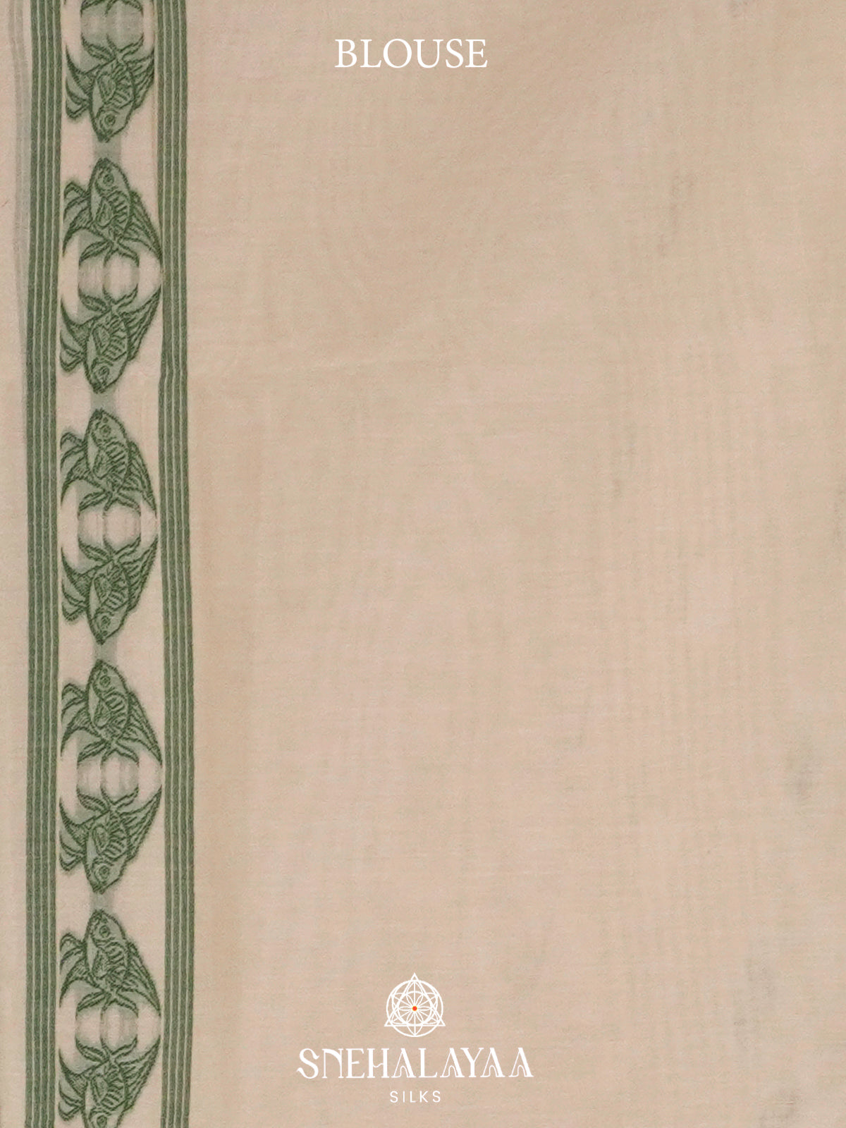 Cream  Bengal Cotton Saree