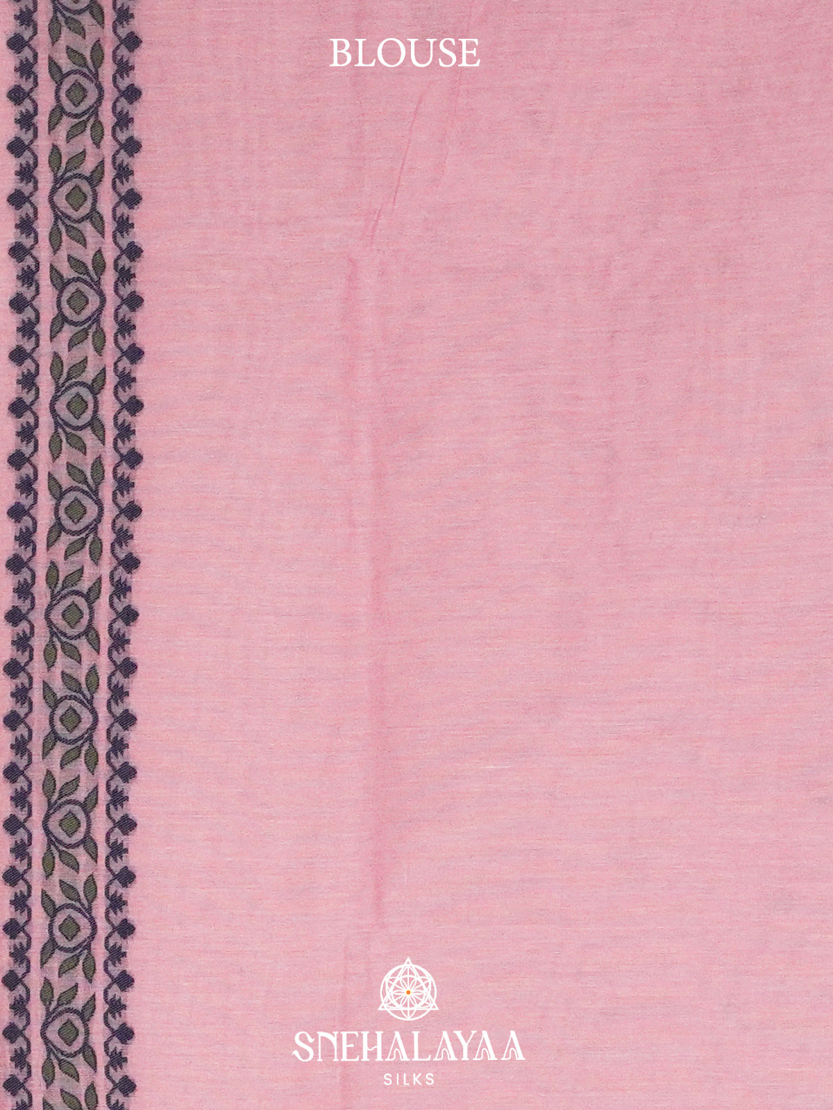 Pink  Bengal Cotton Saree