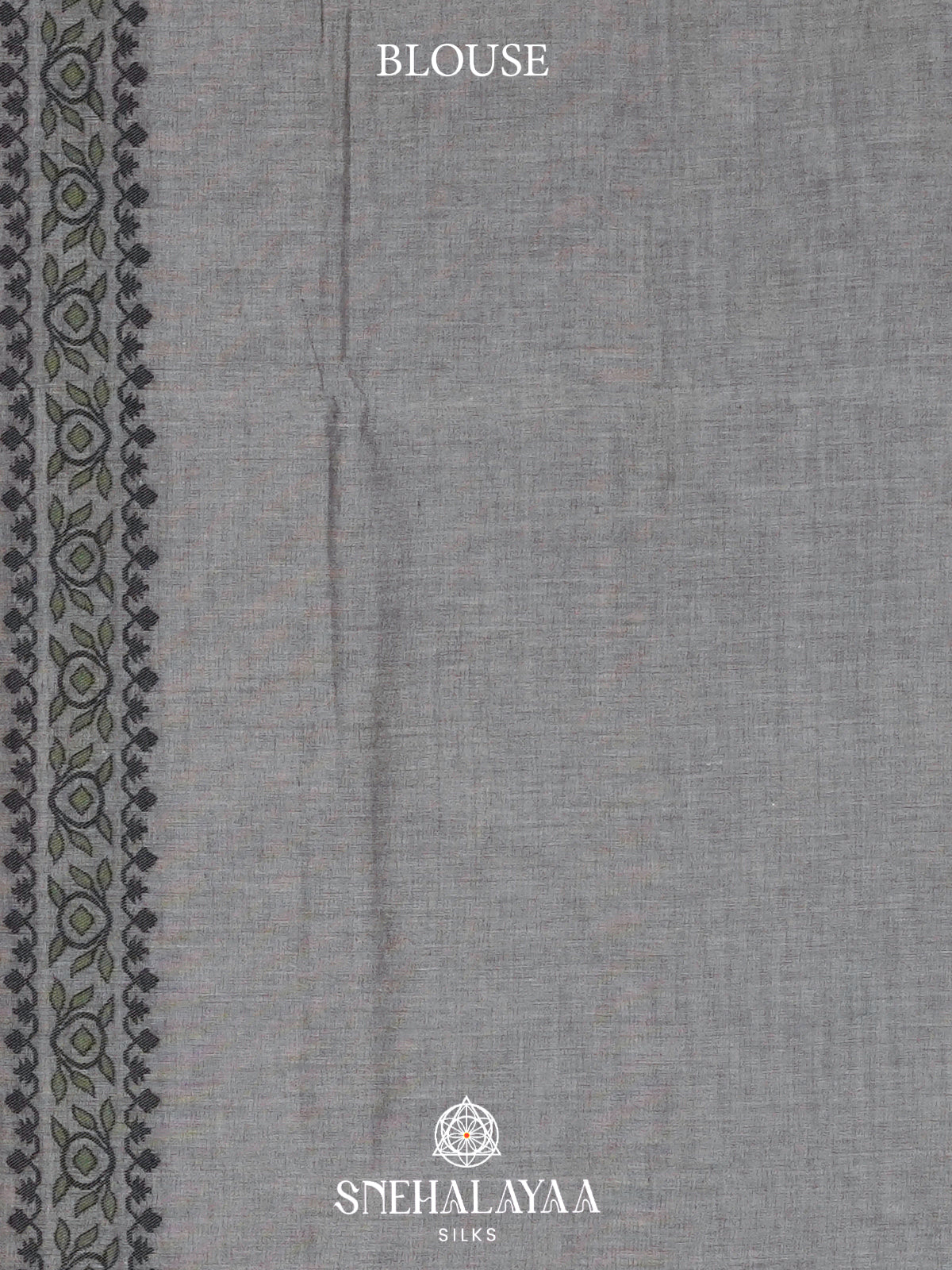 Grey  Bengal Cotton Saree