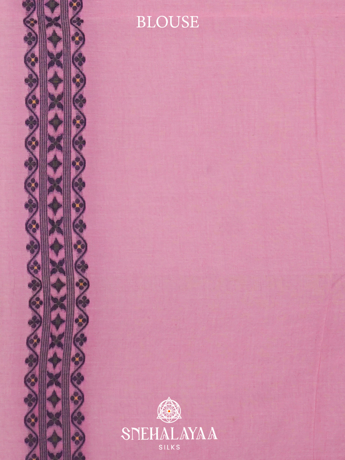 Pink  Bengal Cotton Saree