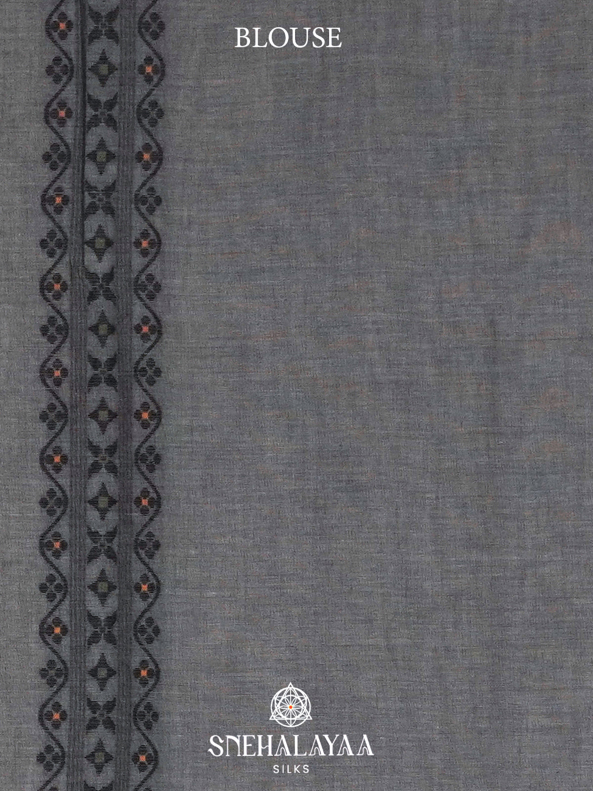 Grey  Bengal Cotton Saree