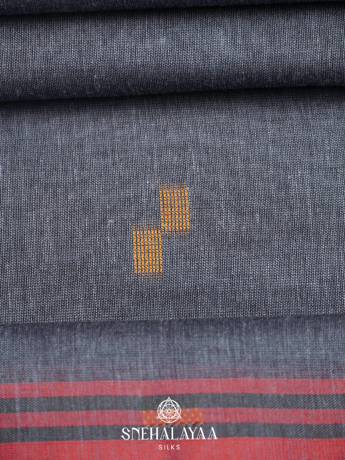 Grey Khadi Cotton Saree