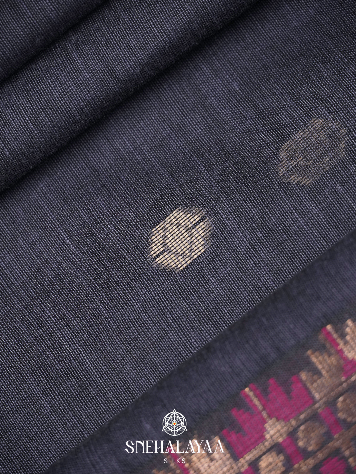 Grey Khadi Cotton Saree