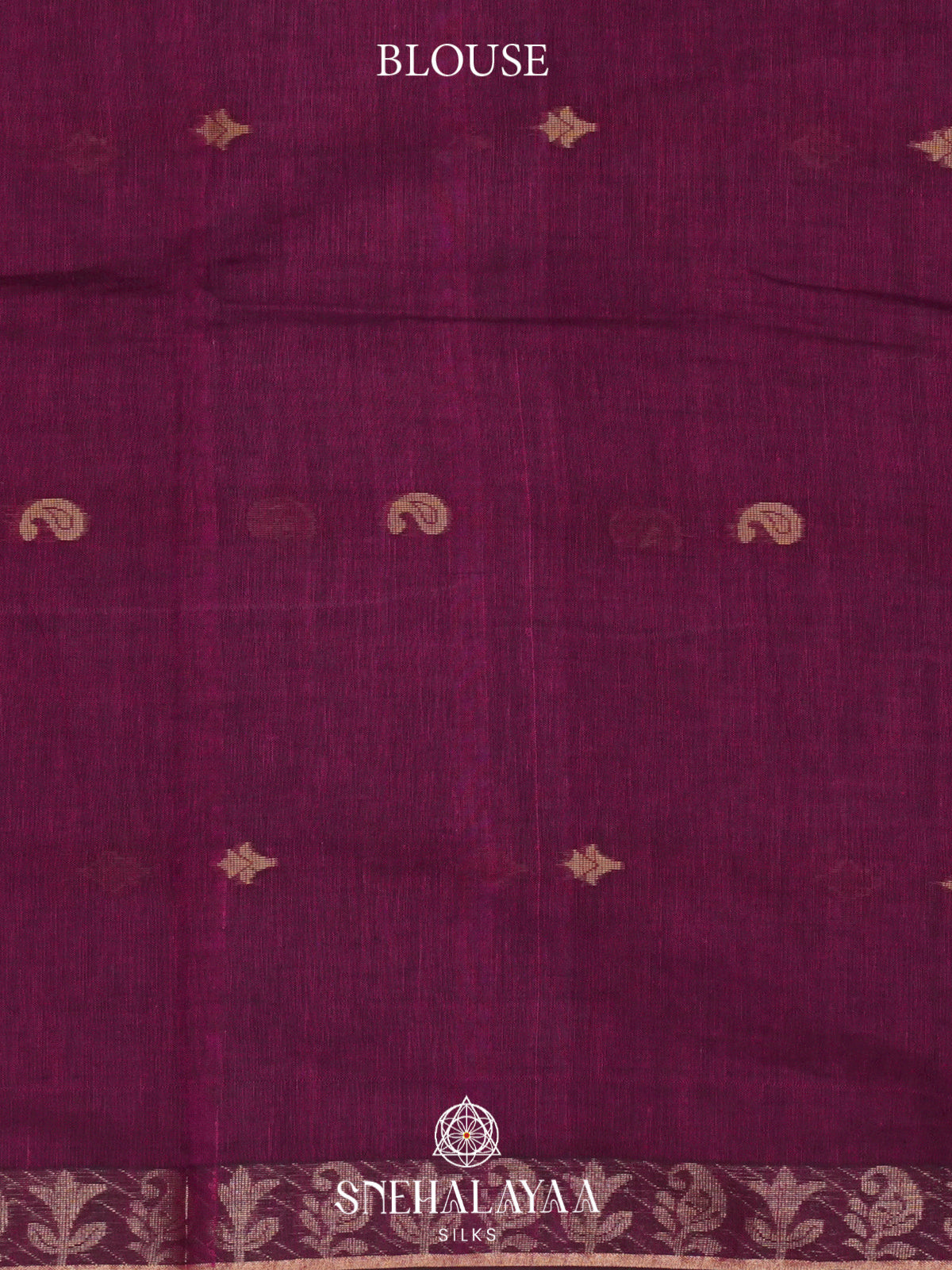Magenta Khadi Cotton Saree