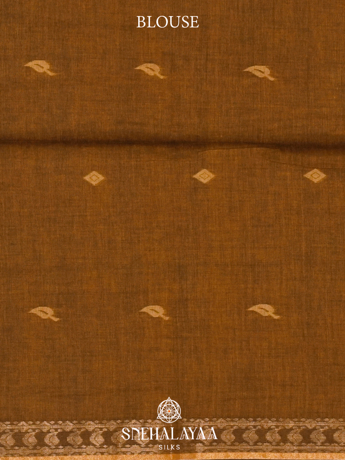 Mustard Khadi Cotton Saree