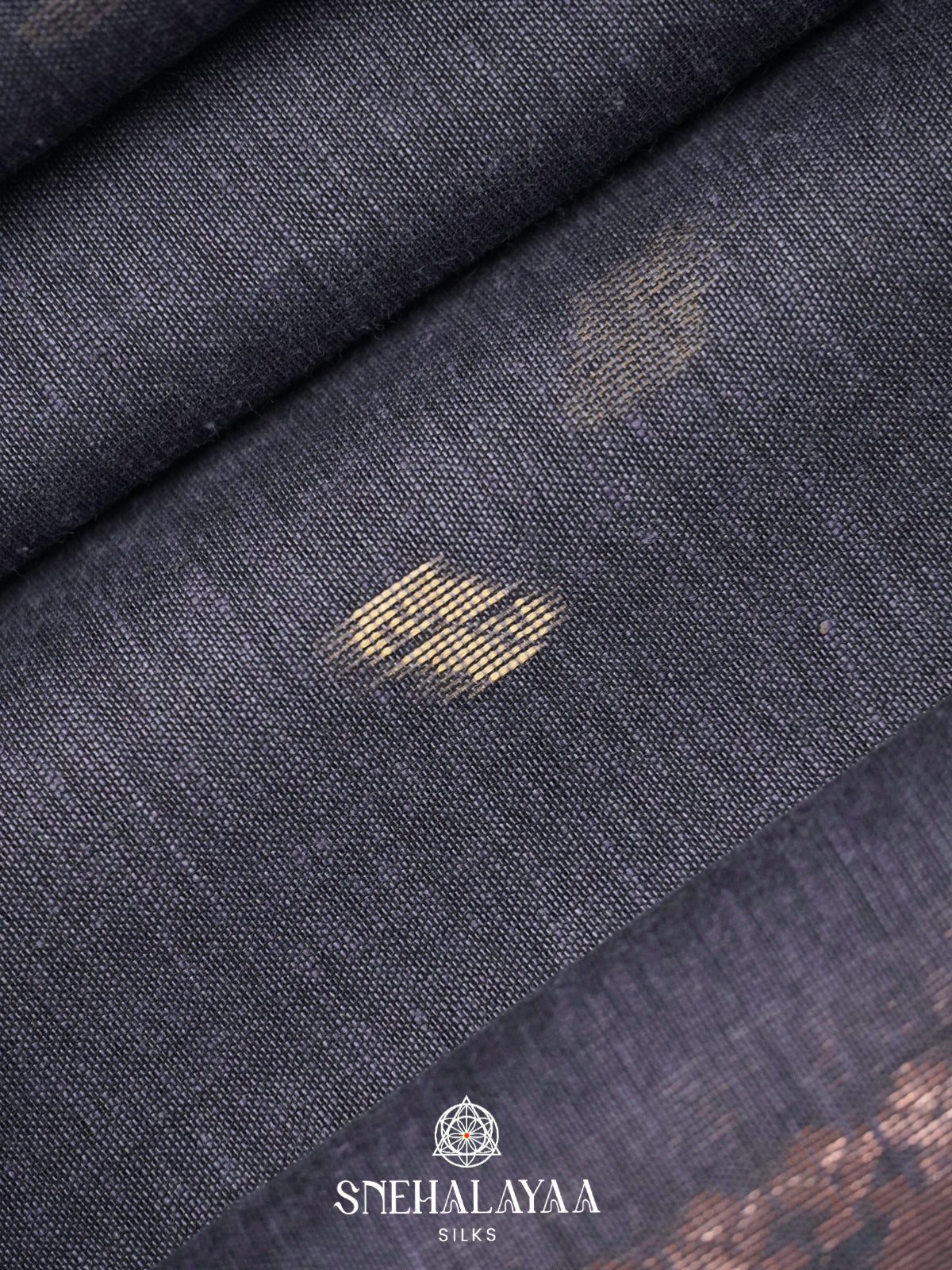 Grey Khadi Cotton Saree