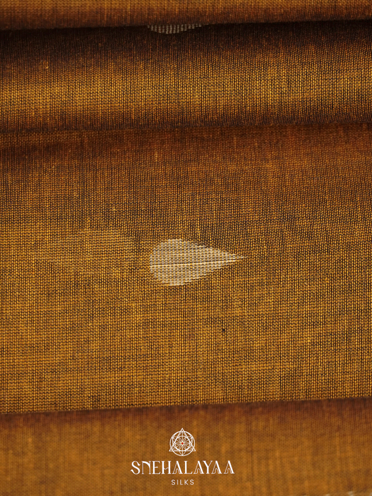 Mustard Khadi Cotton Saree