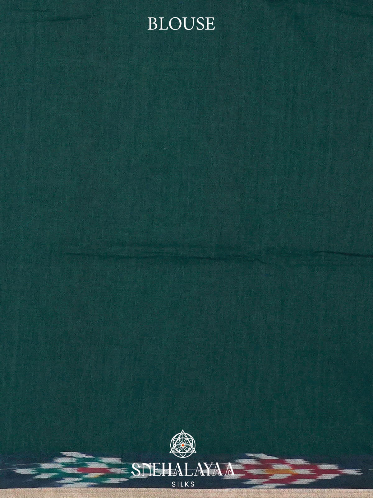 Forest Green Khadi Cotton Saree