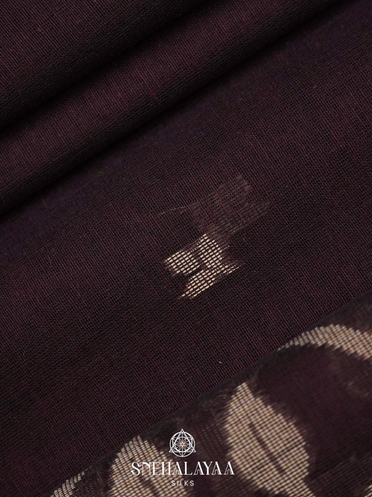 Brown Khadi Cotton Saree