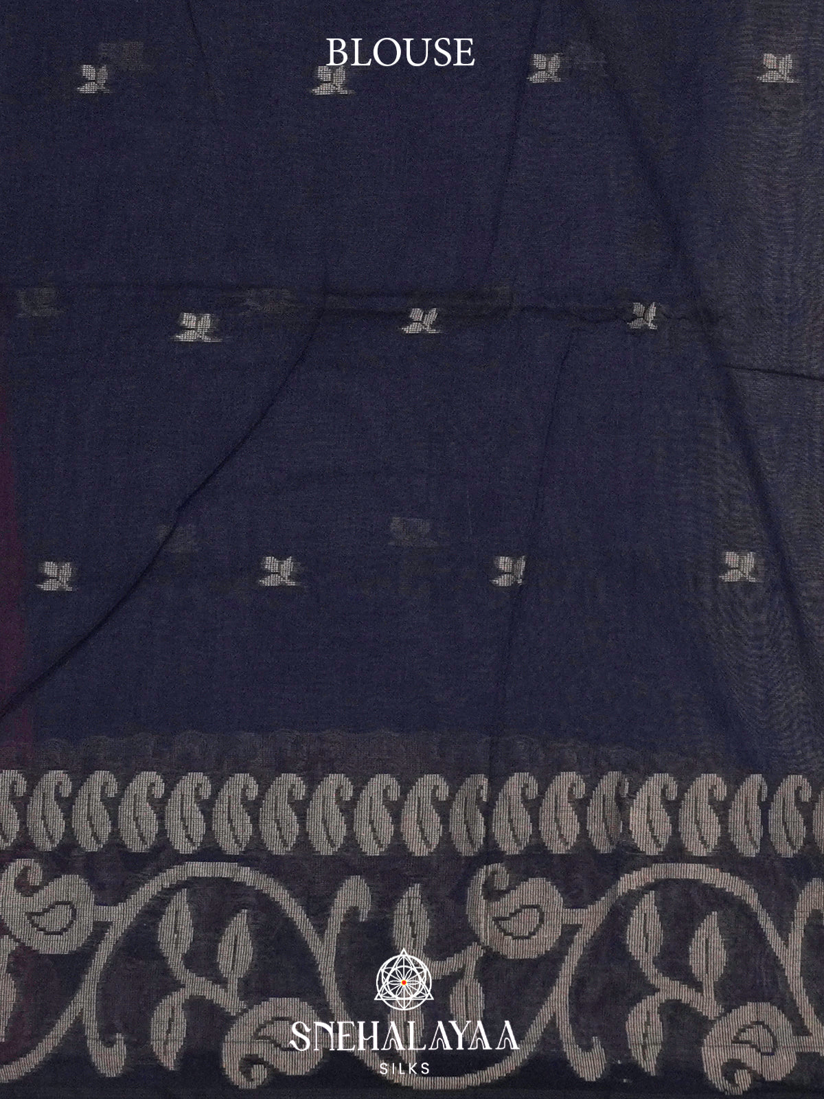 Red Khadi Cotton Saree