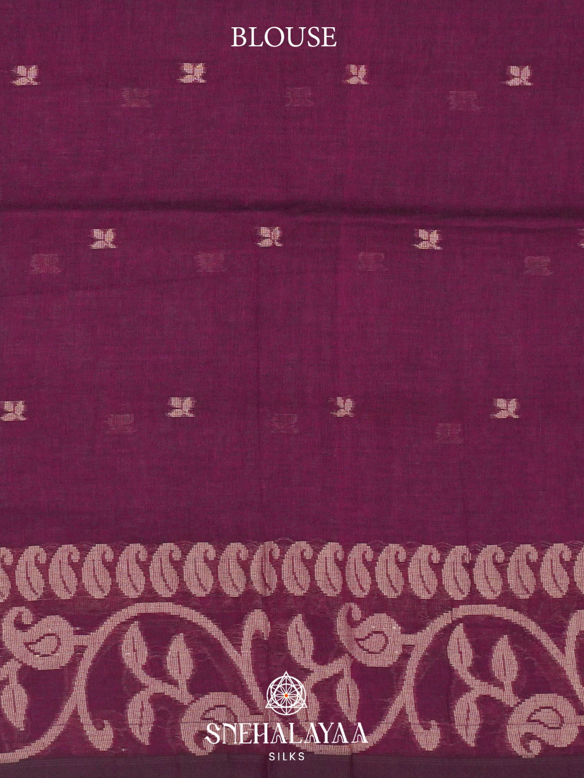 Purple Khadi Cotton Saree