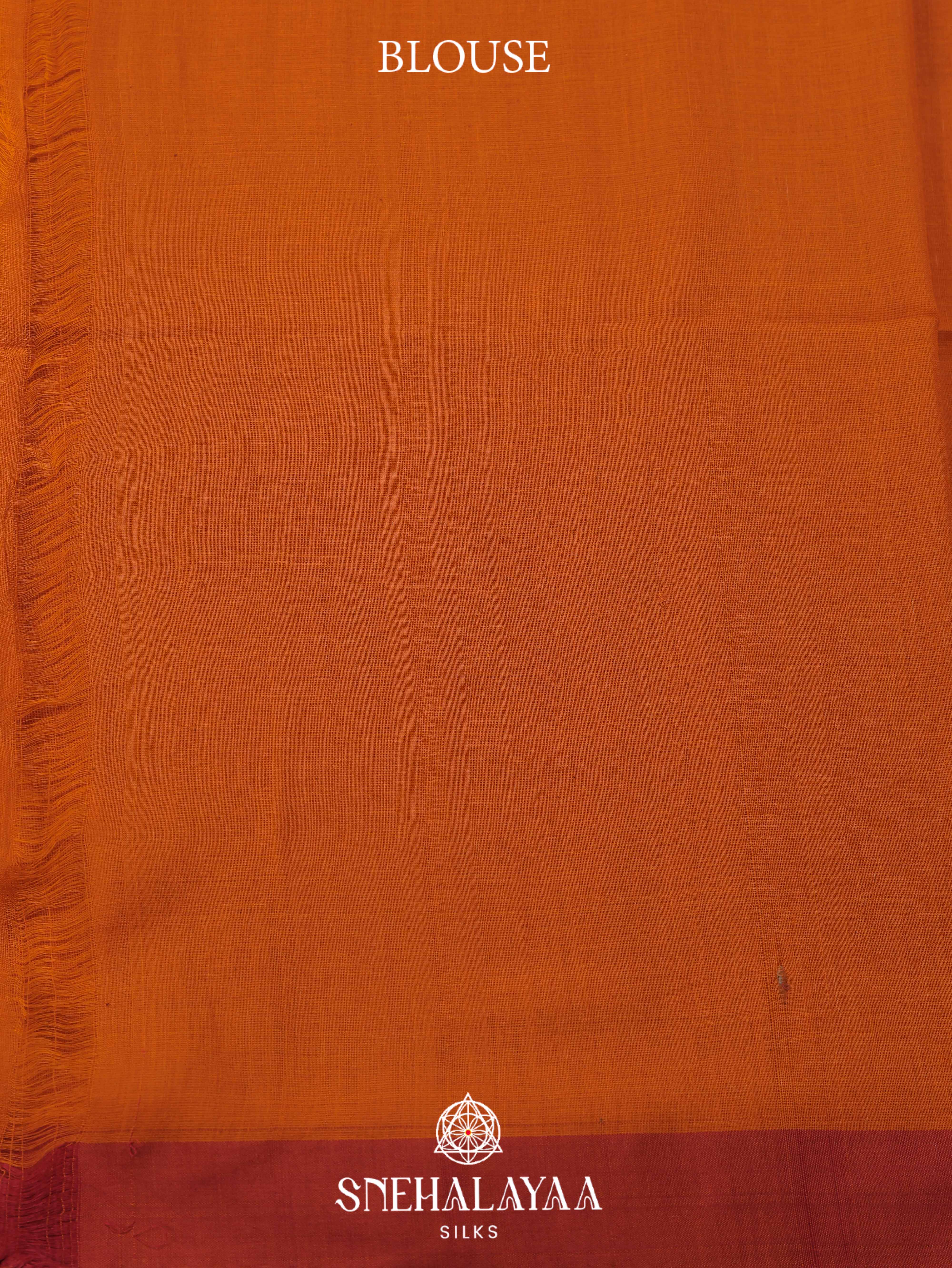 Yellow  Khadi Cotton Saree