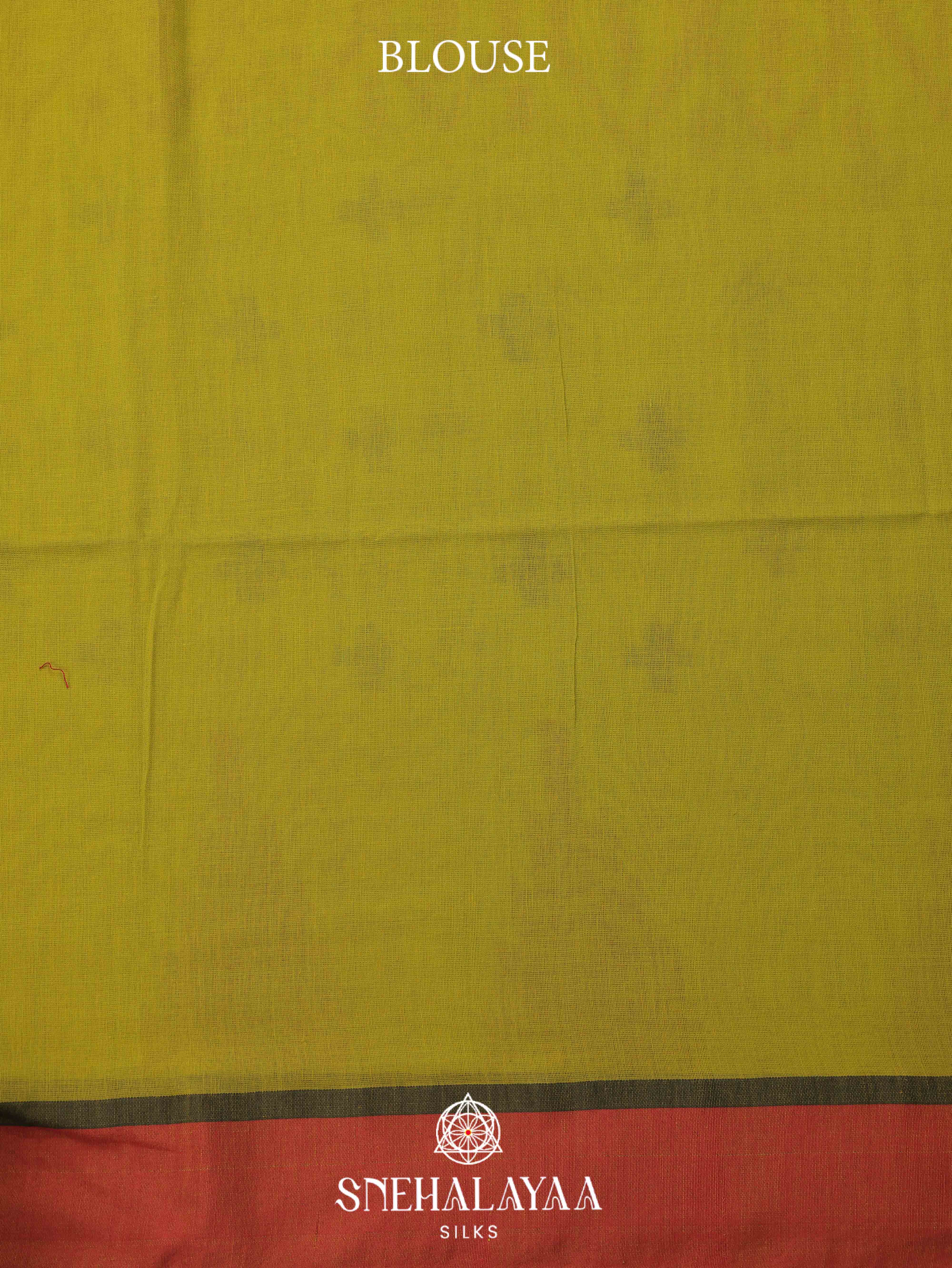 Mehendi Green Khadi Cotton Saree