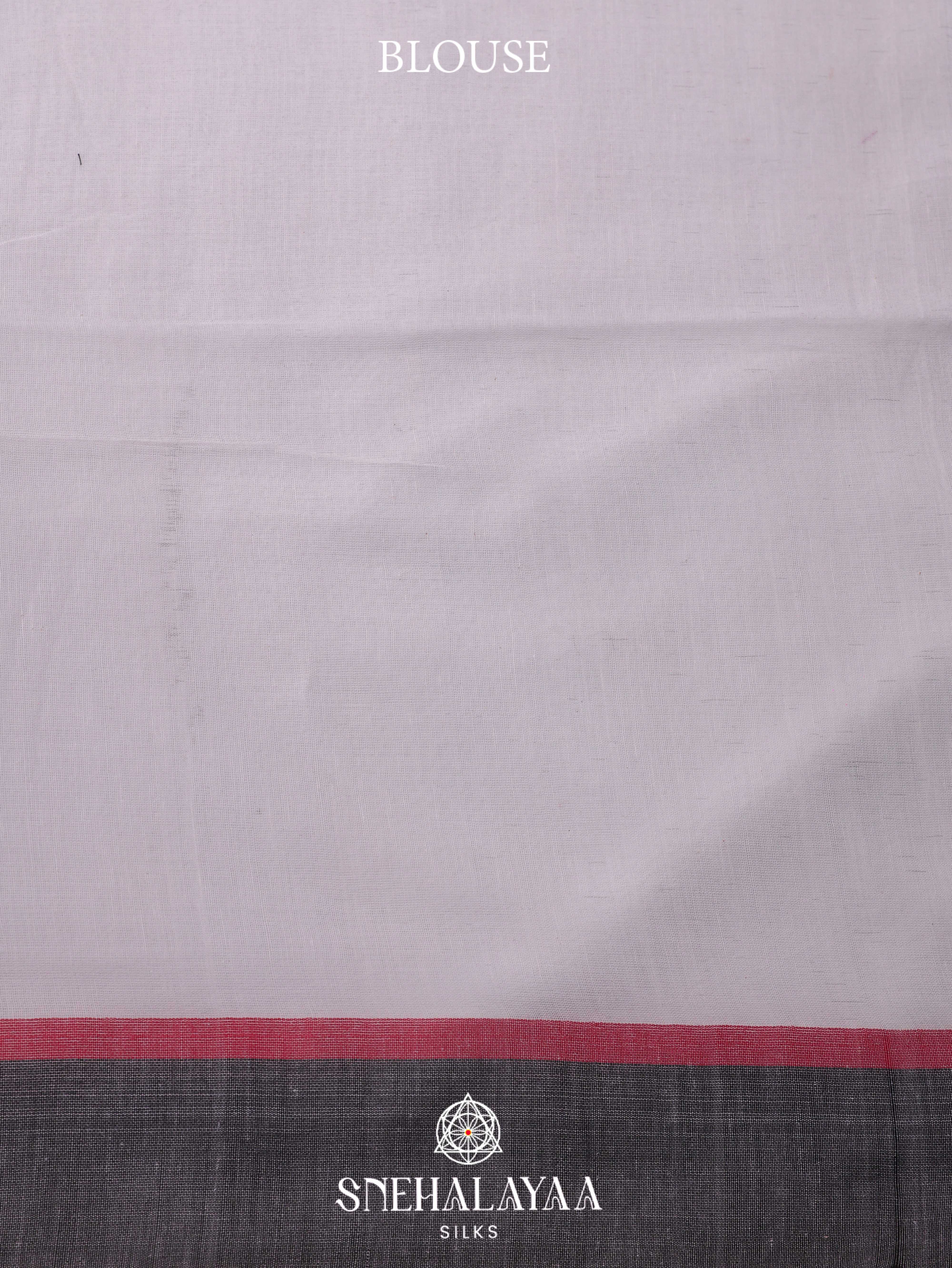 Off White Khadi Cotton Saree