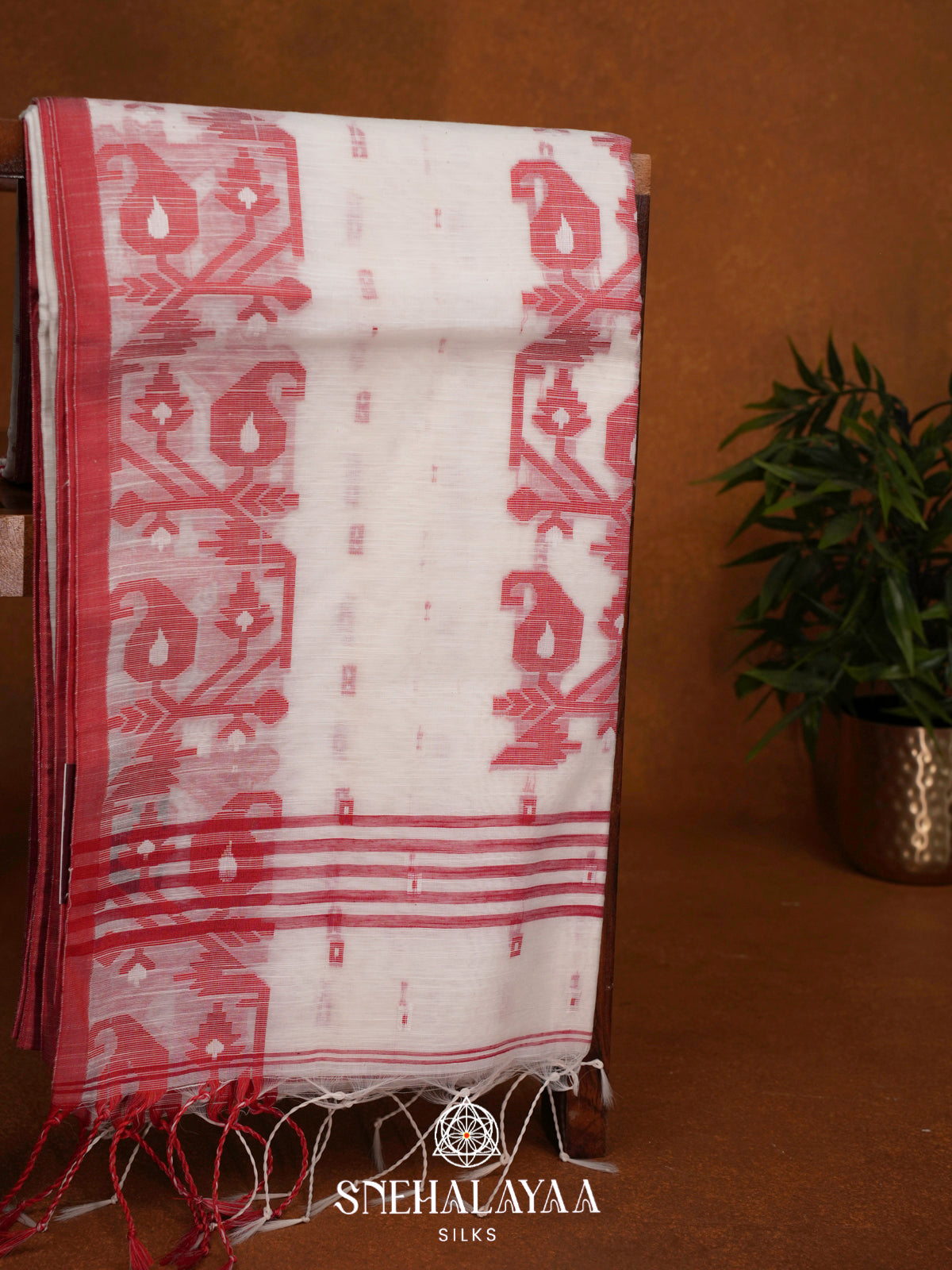 White  Bengal Cotton Saree