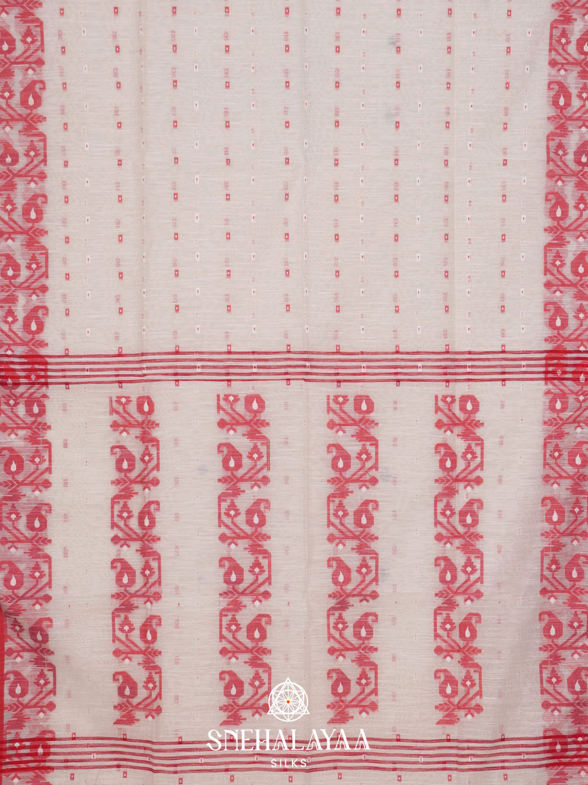 White  Bengal Cotton Saree