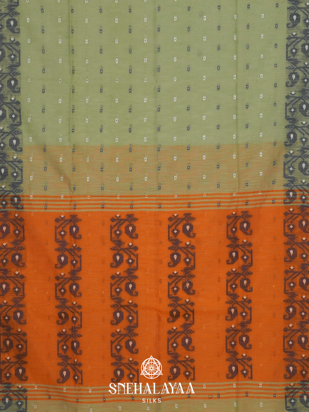 Green  Bengal Cotton Saree