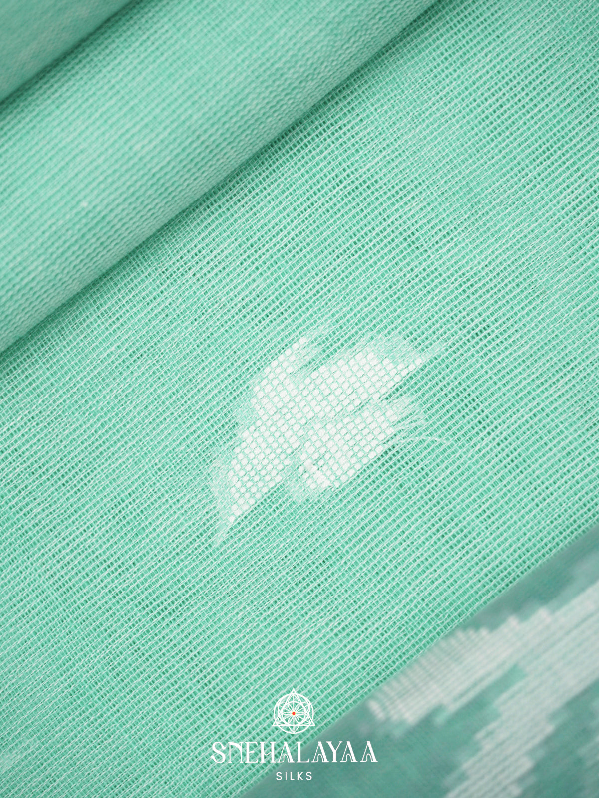 Mint Green Khadi Cotton Saree