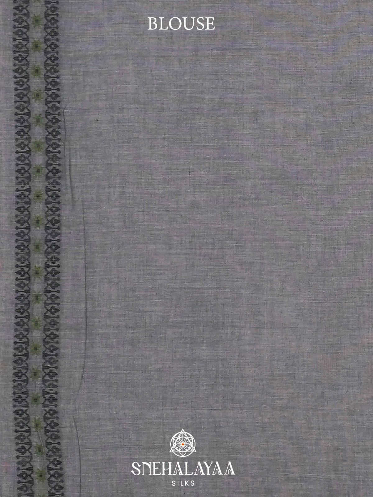 Grey  Bengal Cotton Saree
