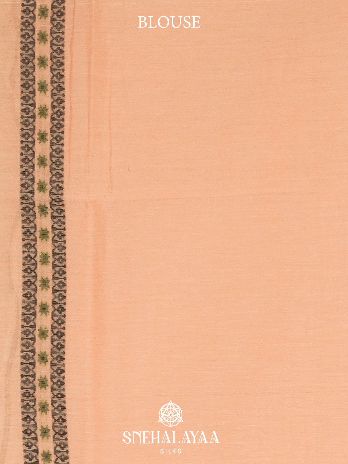 Pastel Peach  Bengal Cotton Saree