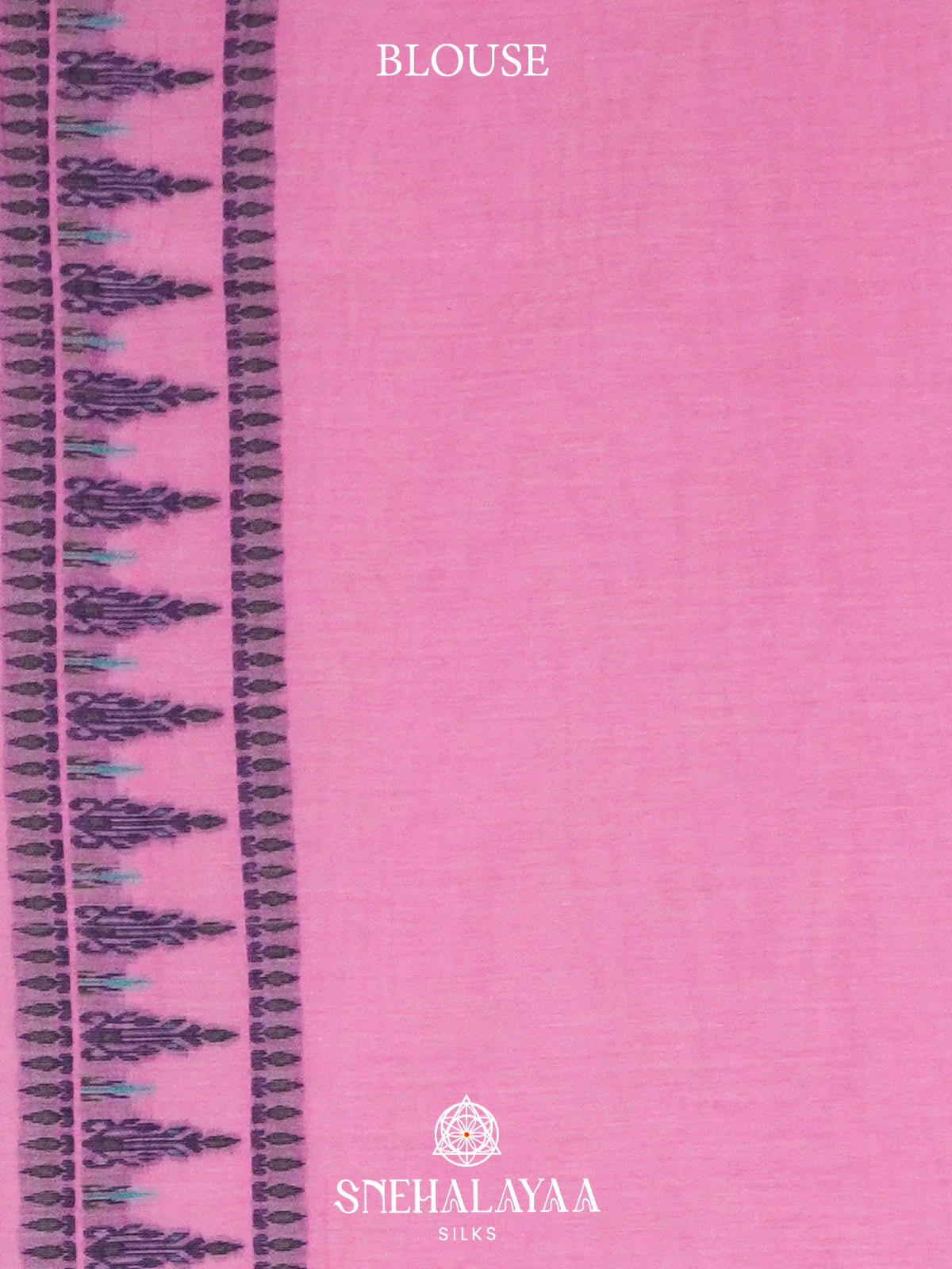 Pink  Bengal Cotton Saree