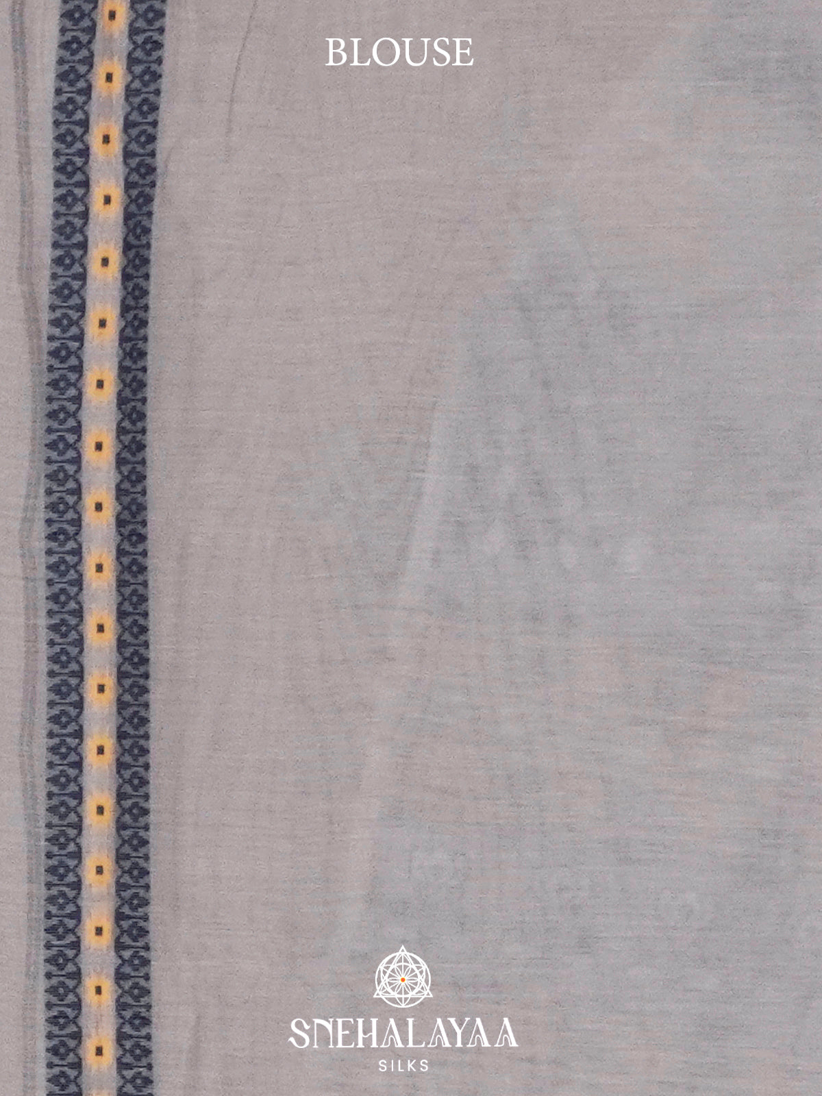 Grey  Bengal Cotton Saree
