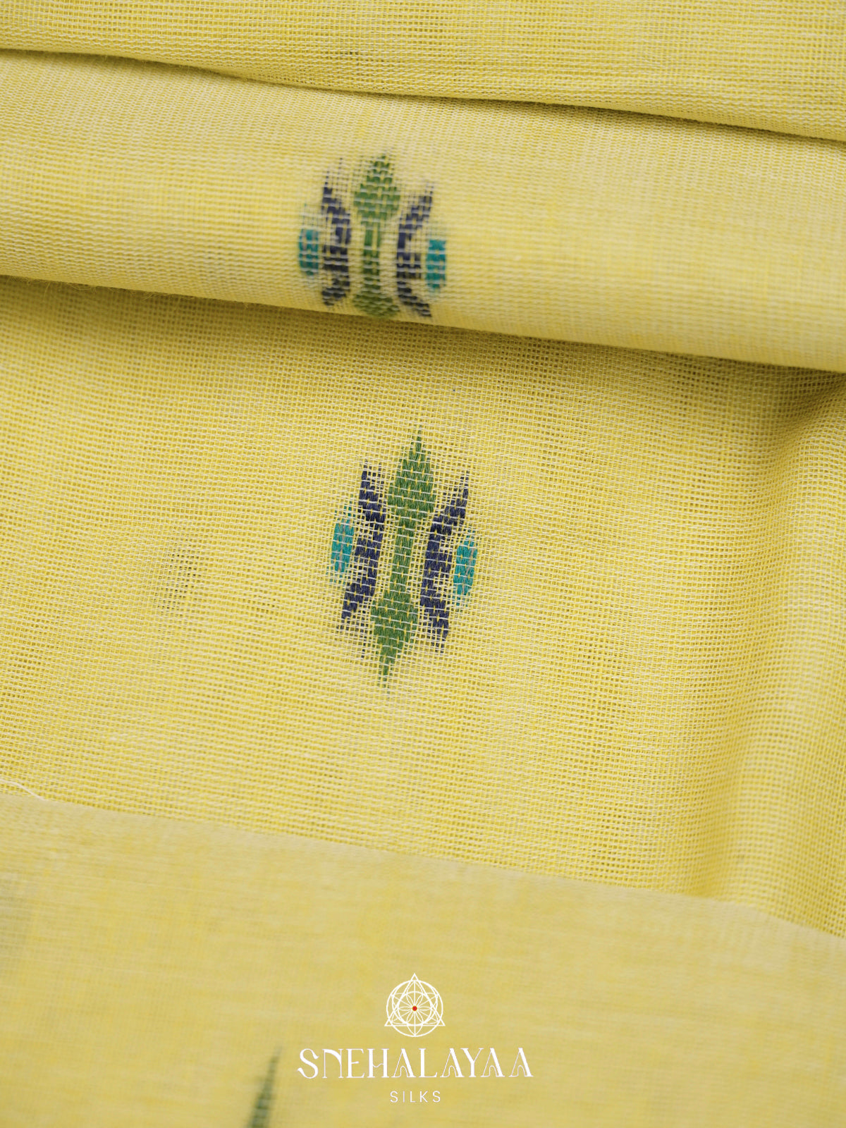 Yellow  Bengal Cotton Saree
