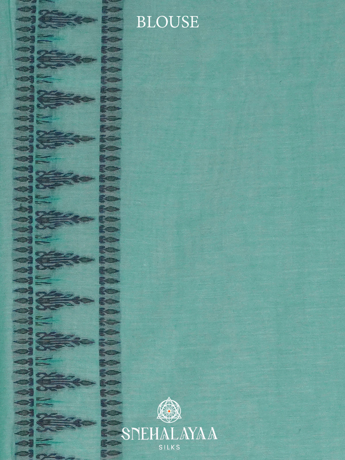 Teal Green  Bengal Cotton Saree