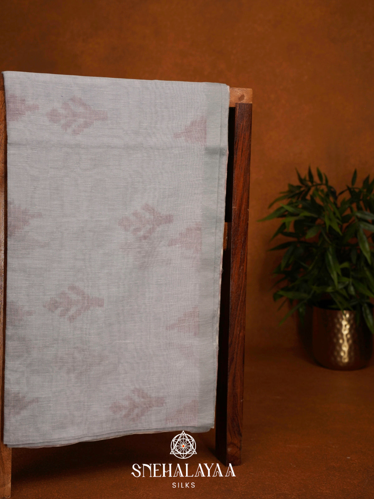 Grey Khadi Cotton Saree