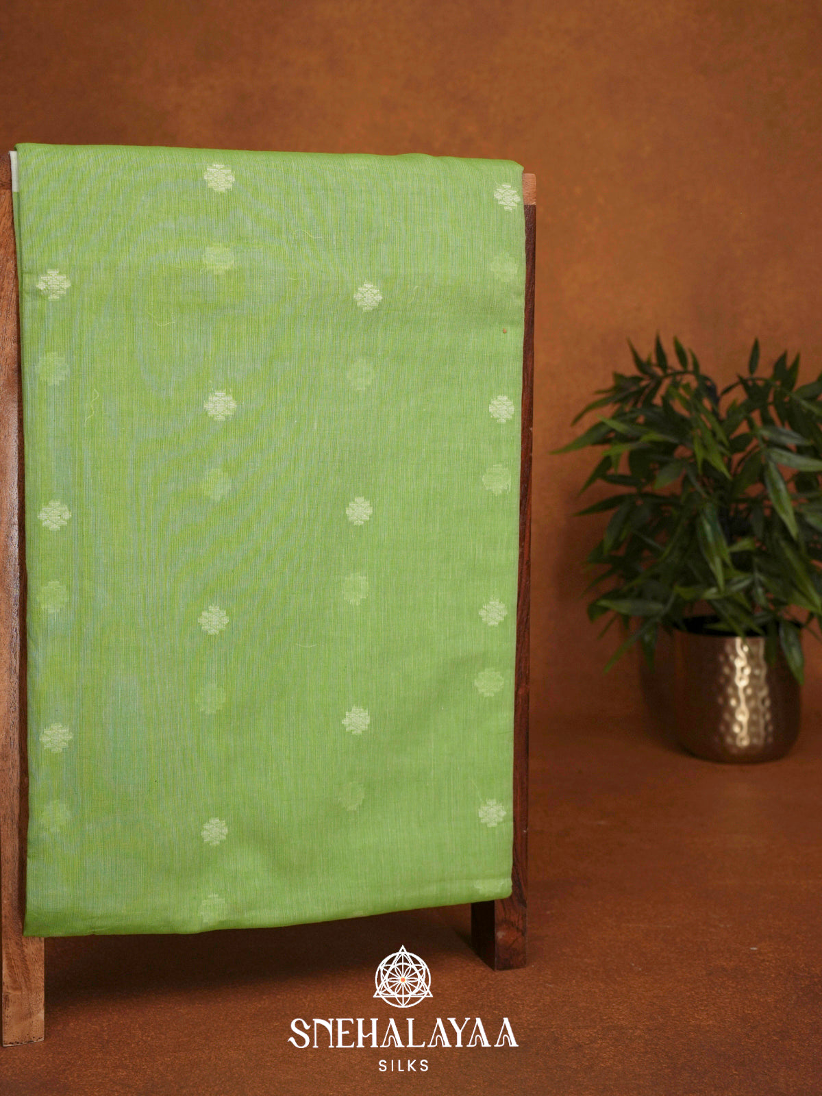 Green Khadi Cotton Saree